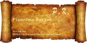 Pipernea Kartal névjegykártya